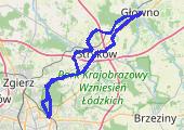 Stacja radegast - mapa trasy gps - rower górski