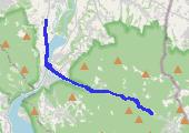 do Wielkiej Puszczy - mapa trasy gps - rower trekkingowy