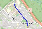Trasa z dnia 2015-03-11 12:00 - mapa trasy gps - spacer