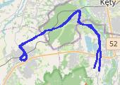 do Kóz - mapa trasy gps - rower trekkingowy