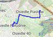 Trasa z dnia 2015-03-24 17:17 - mapa trasy gps - bieganie