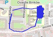 Trasa z dnia 2013-01-22 17:27 - mapa trasy gps - marsz