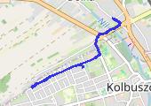 Trasa z dnia 2015-03-25 18:05 - mapa trasy gps - rower szosowy
