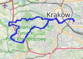 obiadek w Kryspinowie u Józka - mapa trasy gps - rower górski