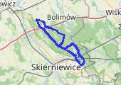 Bolimowski Park Krajobrazowy - mapa trasy gps - rower górski