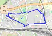 kółko - mapa trasy gps - marsz