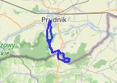 Prudnik - Kozia Góra - Trzebina -  Bartultovice - Lipowiec - Trzebina - Prudnik - mapa trasy gps - marsz