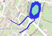 Trasa z dnia 2015-04-08 18:55 - mapa trasy gps - bieganie