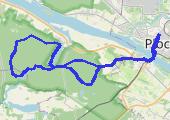 Przełom Skrwy 2015-04-11 19:44 - mapa trasy gps - rower górski