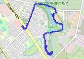 Spacer 14 - mapa trasy gps - spacer
