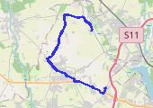 Trasa z dnia 2015-04-17 07:28 - mapa trasy gps - rower trekkingowy