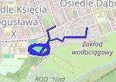 Bieżnia - mapa trasy gps - bieganie