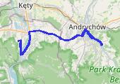 Łupki Wierzchowskie - mapa trasy gps - rower trekkingowy