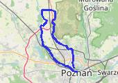 Poznań-Złotkowo-Chludowo-Zielątkowo-Pawłowice-Poznań - mapa trasy gps - rower szosowy