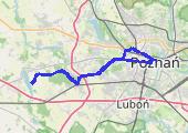 Poznań-Dąbrówka-Zborowo (Jezioro Niepruszewskie) - mapa trasy gps - rower szosowy