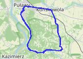 Trasa z dnia 2015-04-21 19:34 - mapa trasy gps - rower szosowy