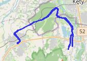 do Kóz - mapa trasy gps - rower trekkingowy