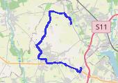 Trasa z dnia 2015-04-22 07:17 - mapa trasy gps - rower trekkingowy