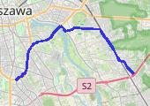 Tadek, Anin - mapa trasy gps - rower miejski