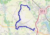 Trasa z dnia 2015-04-23 07:27 - mapa trasy gps - rower trekkingowy