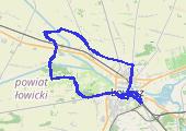Trasa z dnia 2015-04-23 17:50 - mapa trasy gps - rower szosowy
