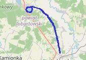 Trasa z dnia 2015-04-25 16:33 - mapa trasy gps - rower szosowy