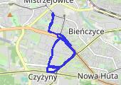 Trasa z dnia 2015-04-25 21:30 - mapa trasy gps - bieganie