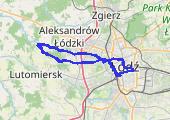 Zgniłe Błota - mapa trasy gps - rower trekkingowy