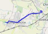 Trasa z dnia 2015-04-25 17:56 - mapa trasy gps - rower trekkingowy