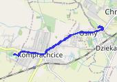 Trasa z dnia 2015-04-25 19:55 - mapa trasy gps - rower trekkingowy