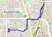 Trasa z dnia 2015-04-27 16:44 - mapa trasy gps - rower szosowy