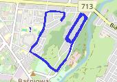 Trasa z dnia 2015-04-27 19:19 - mapa trasy gps - rower szosowy