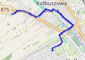 Trasa z dnia 2015-04-28 19:07 - mapa trasy gps - rower górski