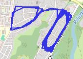 przepalanie - mapa trasy gps - rower szosowy