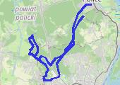 Rower i geocaching - mapa trasy gps - rower górski