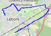 Spacerek 2013-01-22 08:53 - mapa trasy gps - marsz