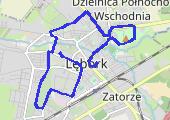 Spacerek 2013-01-19 08:42 - mapa trasy gps - marsz