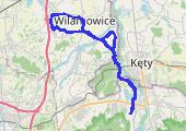 do Wilamowic - mapa trasy gps - rower trekkingowy