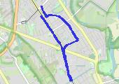 Spacer 15 - mapa trasy gps - spacer