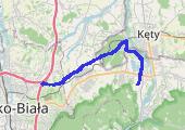 przedmieścia Bielska - mapa trasy gps - rower trekkingowy