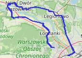 Modlin [ok. 94 km] - mapa trasy gps - rower szosowy