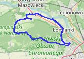 Puszcza 2 [ok. 70 km] - mapa trasy gps - rower szosowy