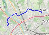 Marki - Bielany_20150410 - mapa trasy gps - rower szosowy