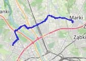 Marki - Bielany_20150515 - mapa trasy gps - rower szosowy
