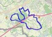 Sobota.. - mapa trasy gps - rower górski