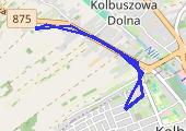 Trasa z dnia 2015-05-19 19:46 - mapa trasy gps - rower górski