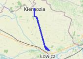 Kiernozia - jazda rowerem - mapa trasy gps - rower miejski