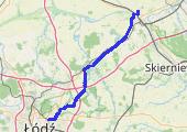 Łodź - jazda rowerem - mapa trasy gps - rower miejski