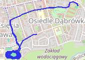 Bieżnia - mapa trasy gps - bieganie