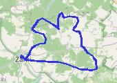 bb - mapa trasy gps - rower trekkingowy